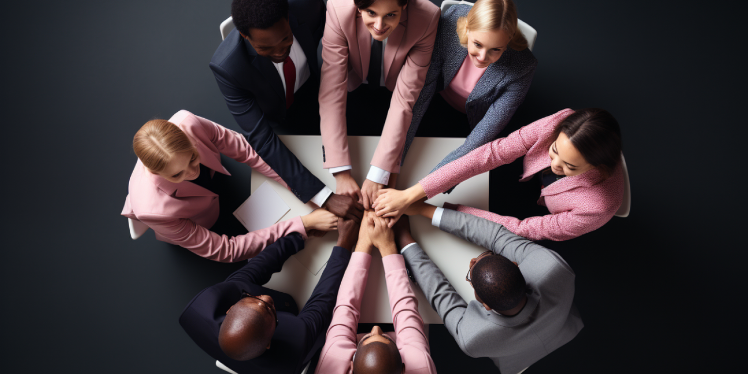 roterigel_a_group_of_business_people_holding_hands_at_a_table_i_278f0720-f90e-4dbf-8040-54108260b6ea